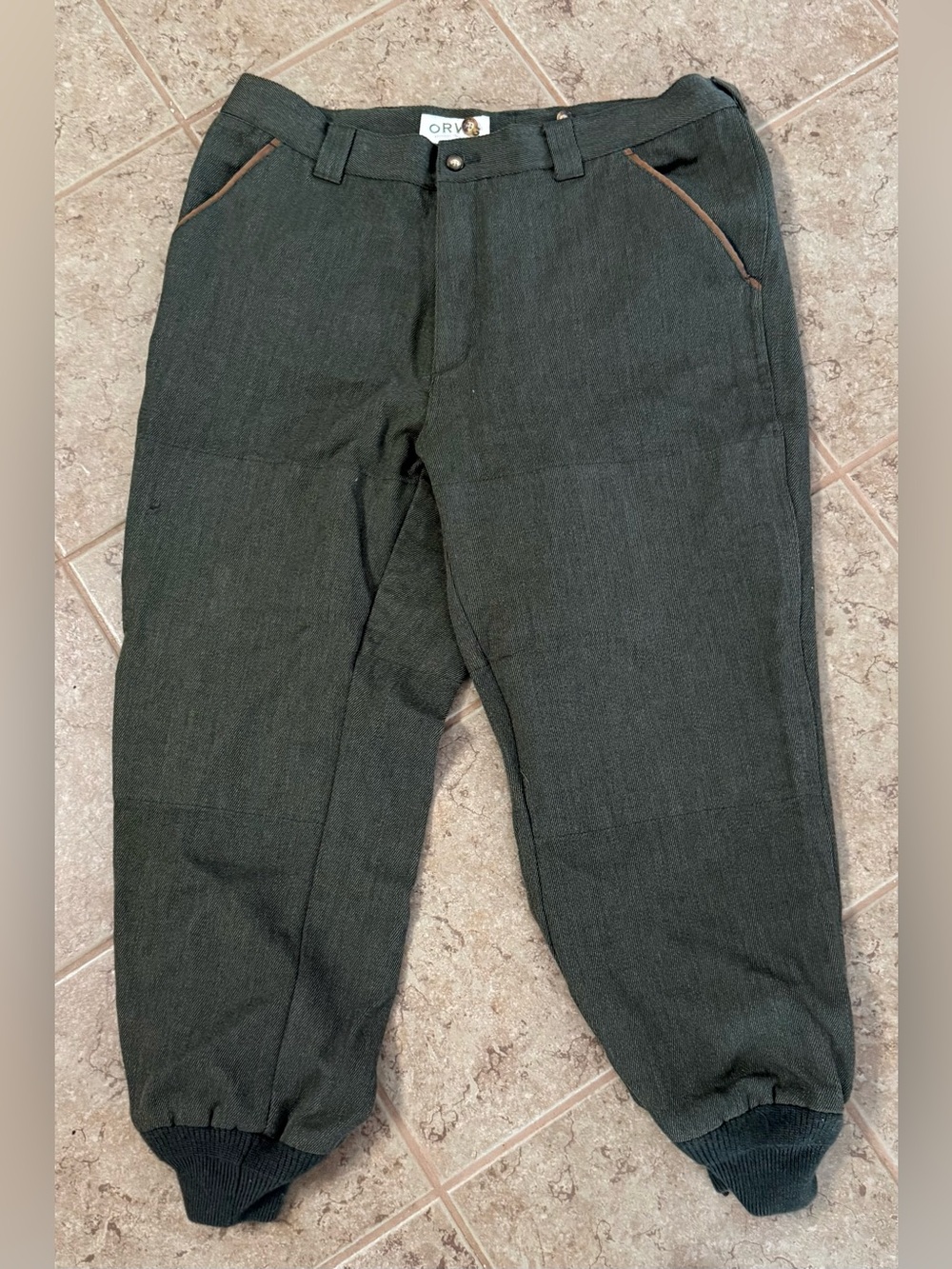 Orvis Men's Dark Green Wool-Blend Hunting Pants